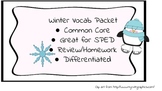 Winter Vocabulary Unit