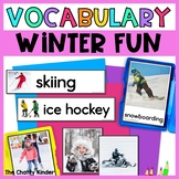 Winter Vocabulary - Winter Activities Vocabulary Flash Car