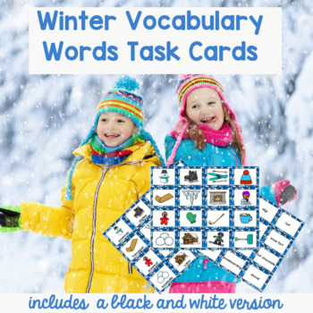 Winter Vocabulary Activities And Games by Diamond Mom | TPT