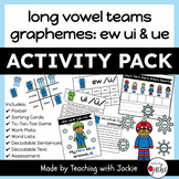Winter Vowel Team EW UI UE Long U Activity Pack