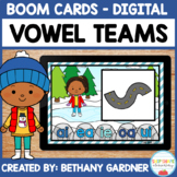 Winter Vowel Teams - Boom Cards - Distance Learning - Digital