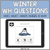 BOOM Cards Winter WH Questions | Speech Therapy