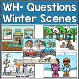 Winter-Themed WH Questions Picture Scenes - January Februa
