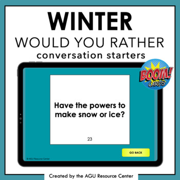 Preview of Winter WOULD YOU RATHER | BOOM CARDS