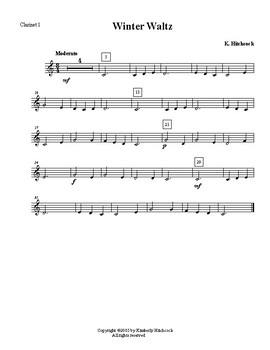 Download Winter Waltz Very Easy Beginning Band Arrangement Very Flexible Winter Song