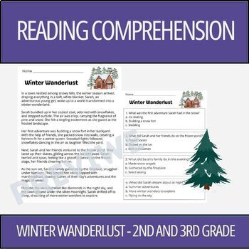 Preview of Winter Wanderlust - Reading Comprehension Activity | 2nd Grade & 3rd Grade