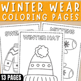 Winter Wear Coloring pages | Clothes Coloring Sheets