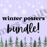 Winter Weather Classroom Poster Bundle: Gear Guide, Social