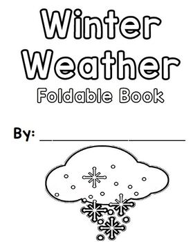 Preview of Winter Weather Mini Foldable Book