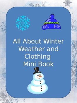 Preview of Winter Weather and Clothing Mini Reader
