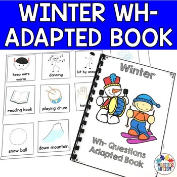 Preview of Wh Questions for Speech Therapy Adapted Book Winter
