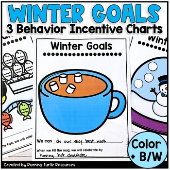 Preview of Winter Whole Class Reward System, January Positive Behavior Chart