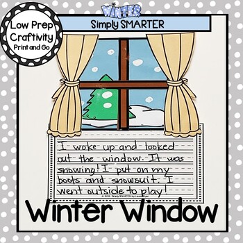 Preview of Winter Window Writing Cut and Paste Craftivity