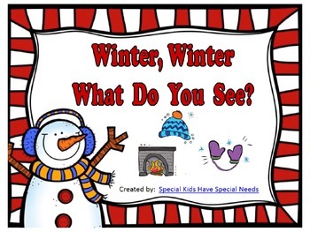 Preview of Winter, Winter What Do You See?  Emergent reader PowerPoint