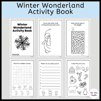 Preview of Winter Wonderland Activity Book/Booklet - Christmas Student Gifts