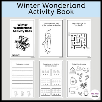 Preview of Winter Wonderland Activity Book/Booklet - Christmas Student Gifts