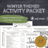 Winter Wonderland Activity Packet