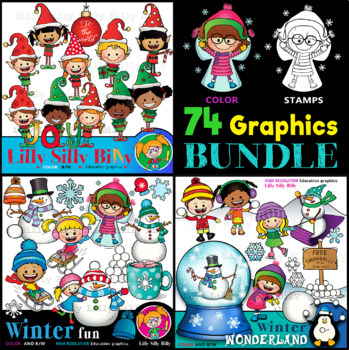 Preview of Winter Wonderland Bundle - Clipart collection {Lilly Silly Billy}