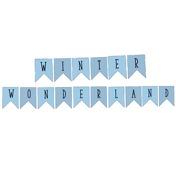 Winter Wonderland Classroom Decorations or Party Pack - Poster and