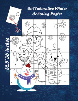 Preview of Winter Wonderland: Collaborative Coloring Extravaganza with Oversized Poster