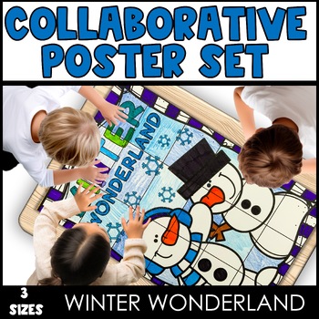 Christmas - Holiday Collaborative Poster! Winter Wonderland- Team Work  Activity