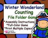 Winter Wonderland Counting File Folder Game