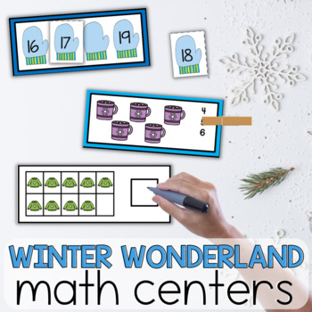 Preview of Winter Wonderland Math Centers