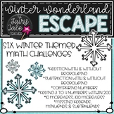 Winter Wonderland Math Escape, Winter Math Center, Math Rotations