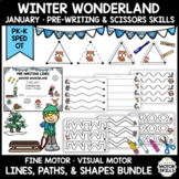 Winter Wonderland • Pre-Writing, Scissors • Lines, Paths, 