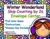 Winter Wonderland Skip Counting by 2s Envelope Center