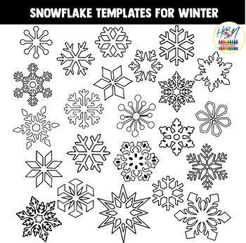 Preview of Winter Wonderland: Snowflake Templates for Fine Motor Practice and Scissor Skill