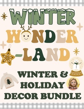 Preview of Winter Wonderland: Winter & Holiday Decor Bundle