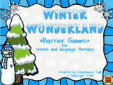 Winter Wonderland {barrier games for speech and language therapy}