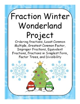 Preview of Winter Wonderland with Fractions