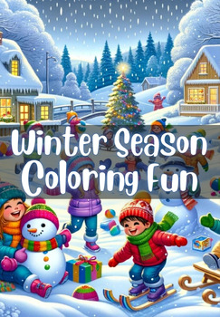Preview of Winter Wonderlands: A 50-Page Adventure Coloring Book for Kids