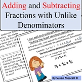 Adding and Subtracting Fractions With Unlike Denominators 