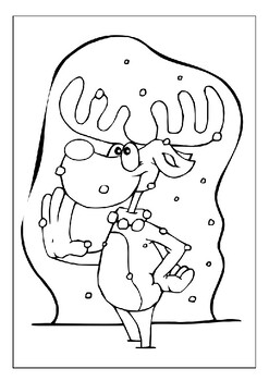Winter Wonders Unveiled: Printable Reindeer Coloring Pages Collection ...