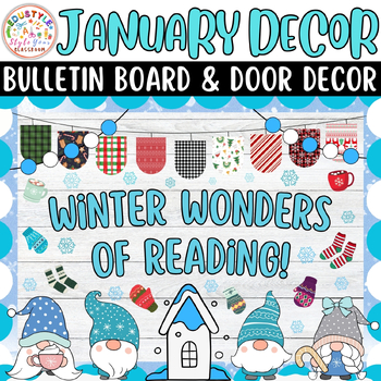 Preview of Winter Wonders of Reading!: January & New Years Bulletin Boards & Door Decor Kit