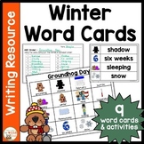 Winter Word Cards | Vocabulary Writing Center | Independen