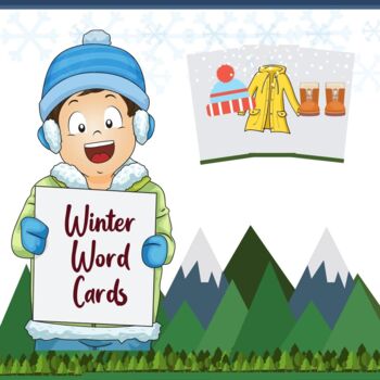 Preview of Winter Word Cards for ESL\ESOL and Early Learners