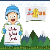Winter Word Cards for ESL\ESOL and Early Learners