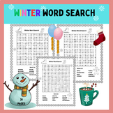 Winter Word Search Word Find Puzzles | Word Search - Winte