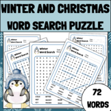 Winter Word Find Word Search Puzzles | winter activities (