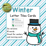 Winter Word Letter Tiles Cards