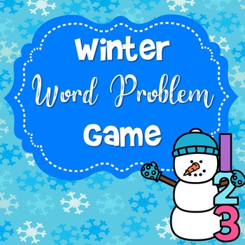Preview of Winter Word Problem Center Game- Addition and Subtraction within 20