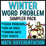 Winter Word Problem Solving Sampler Pack | Math Word Problems