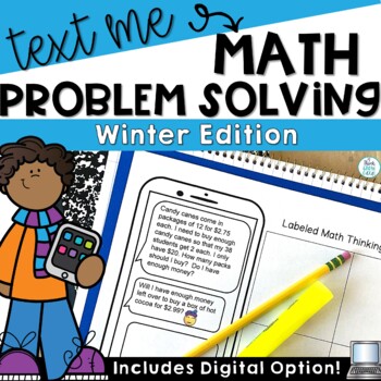 Preview of Multi Step Word Problems Winter Math Activities Two Step Problem Solving