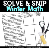 Winter Math Activity Solve and Snip® and Solve and Slide B