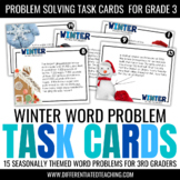 Winter Word Problems for 3rd grade: Story Problem Task Cards