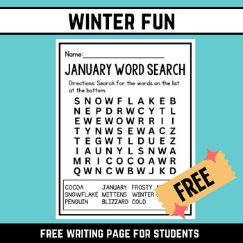 Preview of Winter Word Search